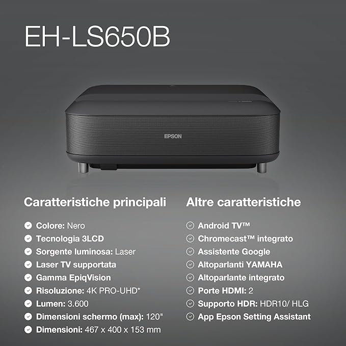 Epson EH-LS650B 4K PRO UHD Ultra Short Throw Projector Review: Redefining Home Entertainment