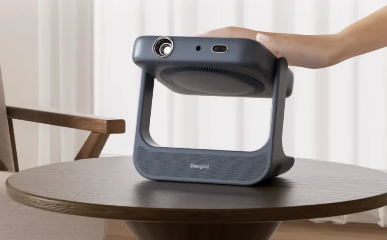 Dangbei RX10 Review Preview: A Gimbal-Mounted Laser Projector That Runs on a Power Bank