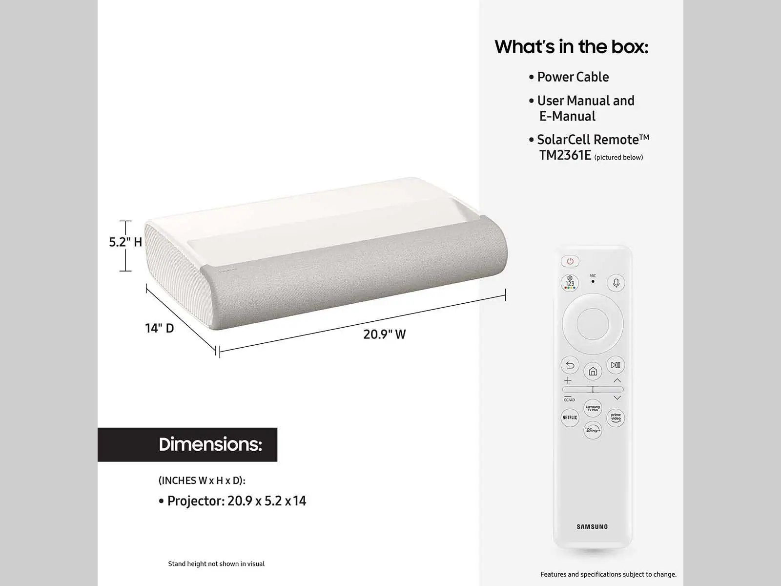 Samsung The Premiere 7 (LPU7D) — 2024 Mid-Tier UST Projector 3 Samsung The Premiere 7 (LPU7D) — 2024 Mid-Tier UST Projector